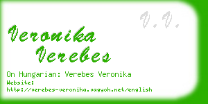 veronika verebes business card